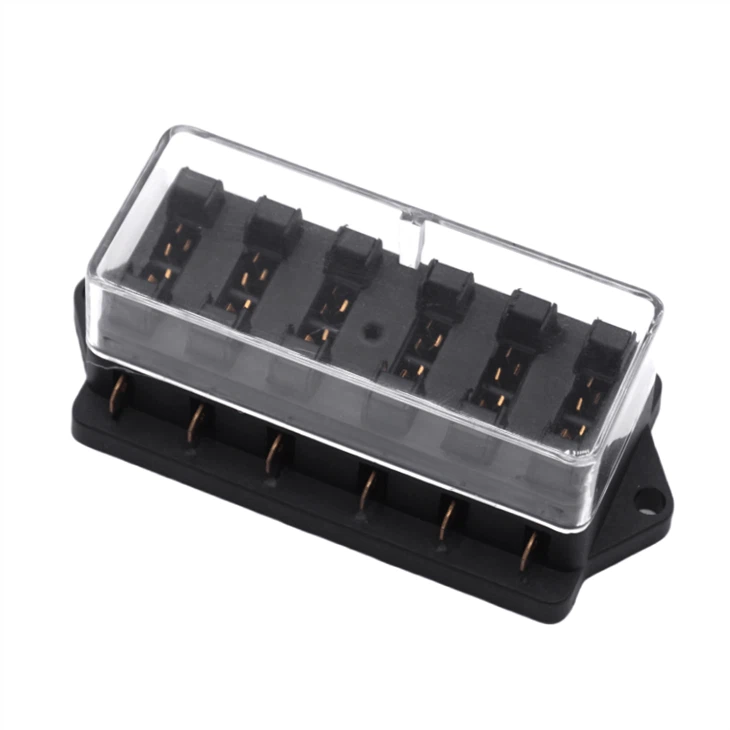 12V-24V 2 4 5 6 8 10 12 Way Waterproof Blade Fuse Block Holder Box