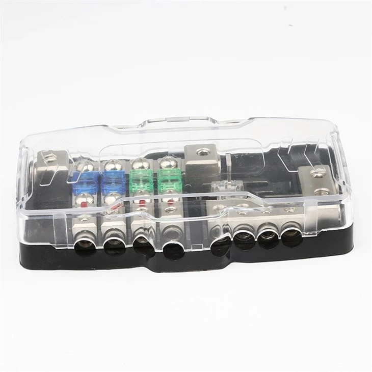 4 Way ANS AFS Fuse Holder With LED Light For Car Audio Modification suppliers